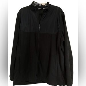 Mens zip front black jacket size 2XL
